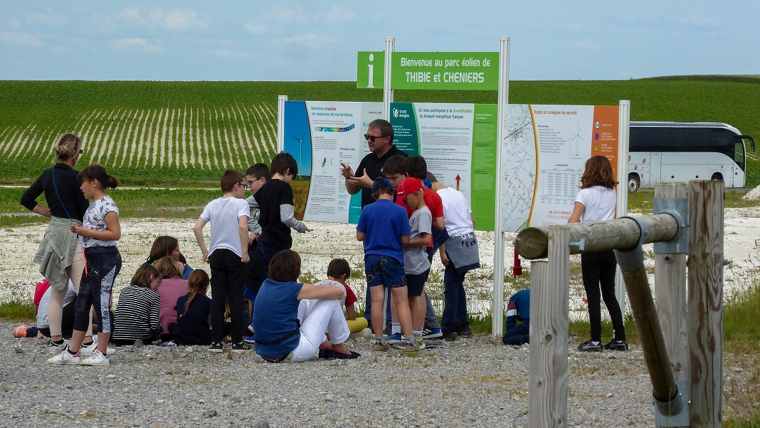 Portes ouvertes du parc éolien de Thibie le 14 juin 2019